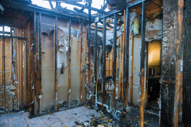 Professional Fire Damage Restoration technician working in Sikeston, MO